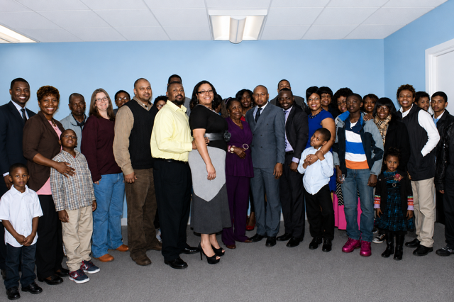 Church members group portrait