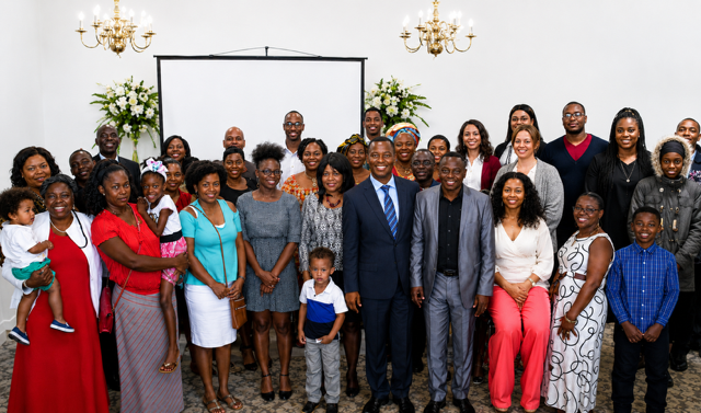 Church family group portrait