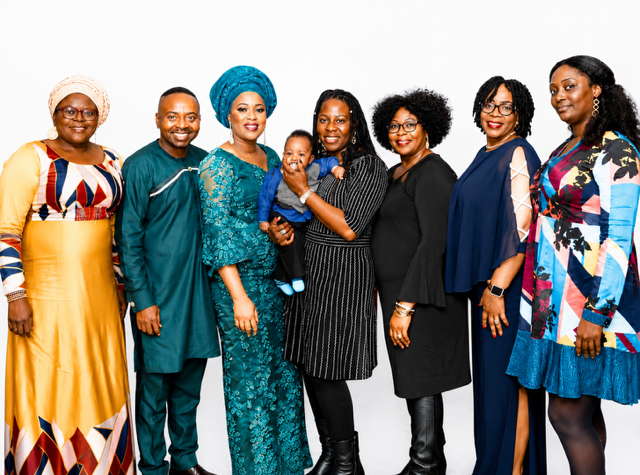 Dr. Clement with family and friends